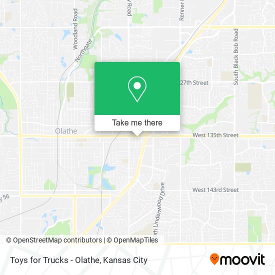 Toys for Trucks - Olathe map