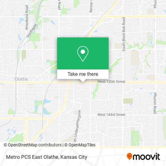 Mapa de Metro PCS East Olathe