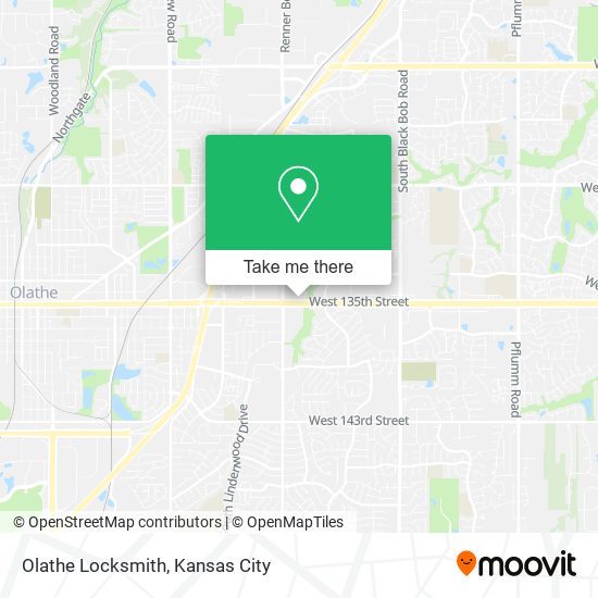 Mapa de Olathe Locksmith