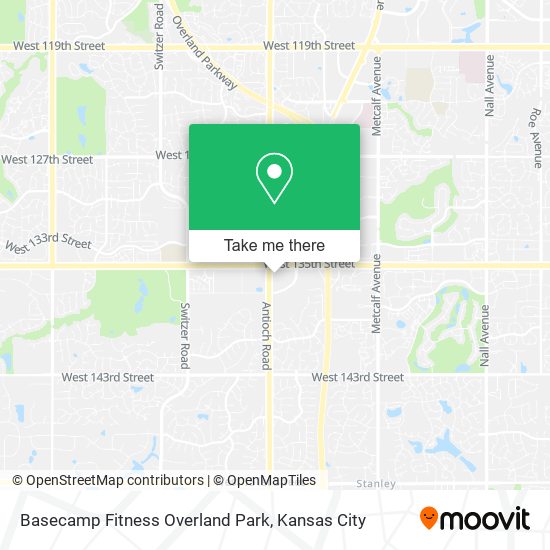 Mapa de Basecamp Fitness Overland Park