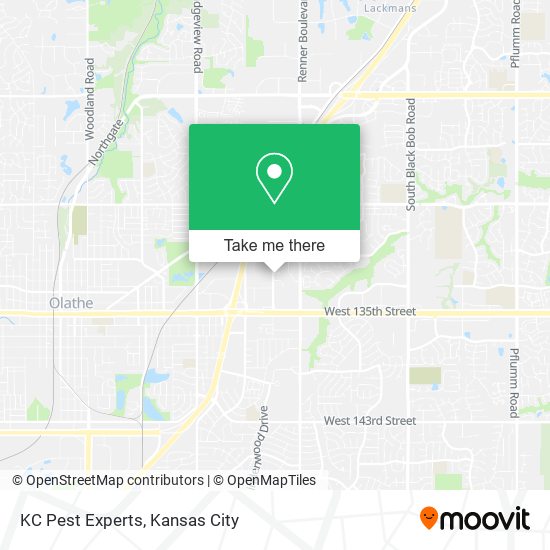 KC Pest Experts map