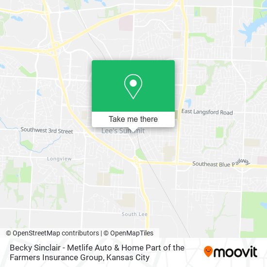 Mapa de Becky Sinclair - Metlife Auto & Home Part of the Farmers Insurance Group