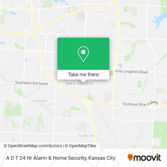 A D T 24 Hr Alarm & Home Security map
