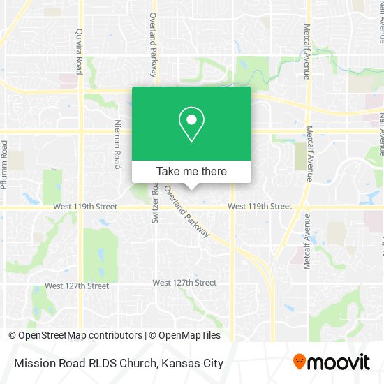 Mapa de Mission Road RLDS Church