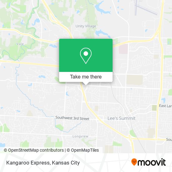 Kangaroo Express map