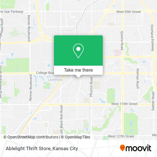 Ablelight Thrift Store map