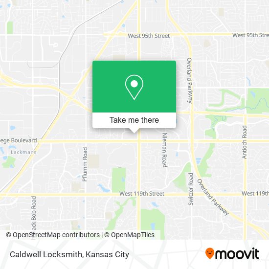 Mapa de Caldwell Locksmith