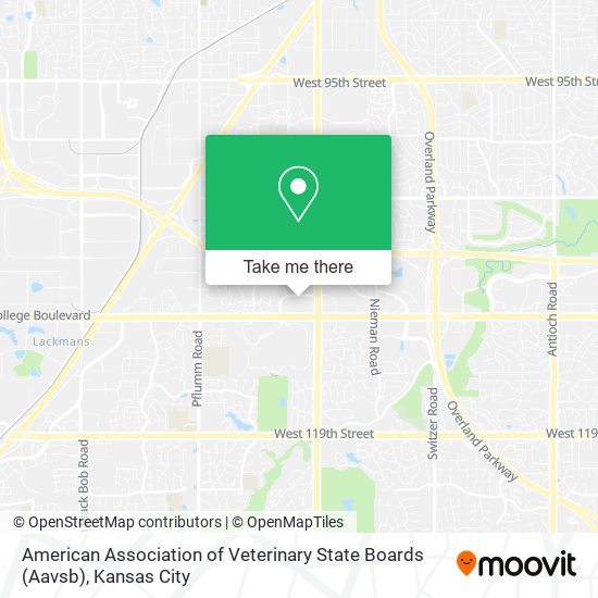 American Association of Veterinary State Boards (Aavsb) map