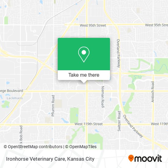 Ironhorse Veterinary Care map