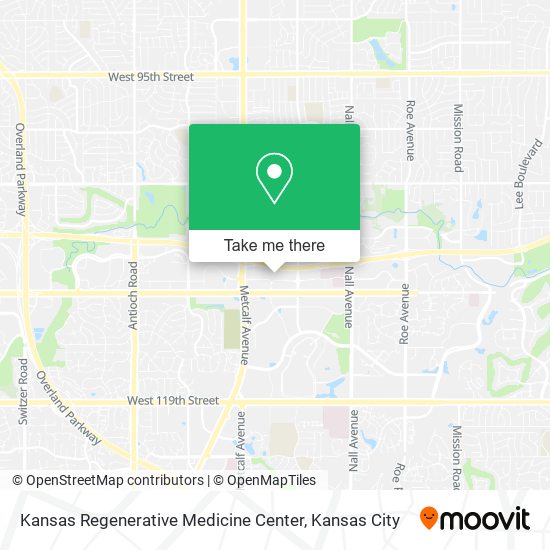Mapa de Kansas Regenerative Medicine Center
