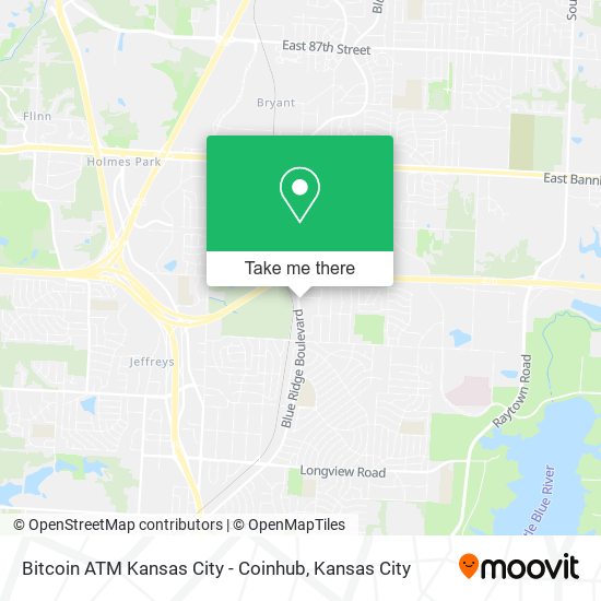 Bitcoin ATM Kansas City - Coinhub map