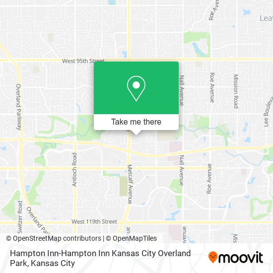 Hampton Inn-Hampton Inn Kansas City Overland Park map