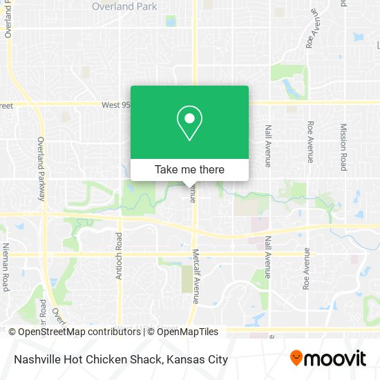 Mapa de Nashville Hot Chicken Shack