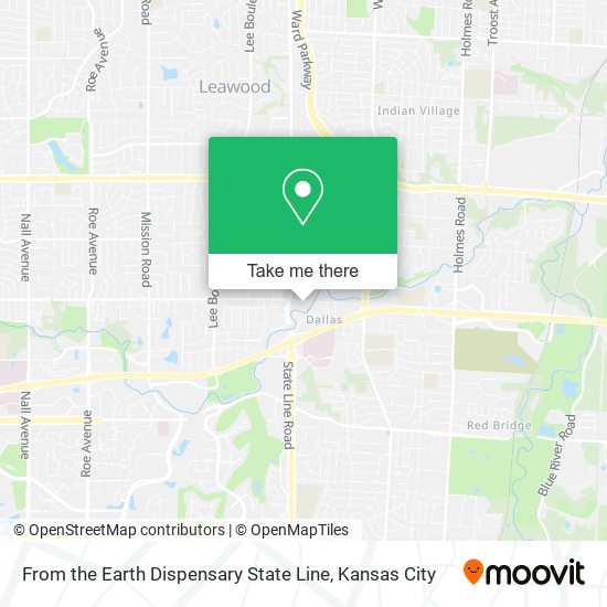 From the Earth Dispensary State Line map