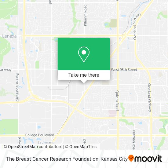 Mapa de The Breast Cancer Research Foundation