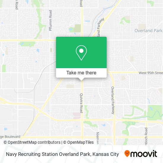 Mapa de Navy Recruiting Station Overland Park