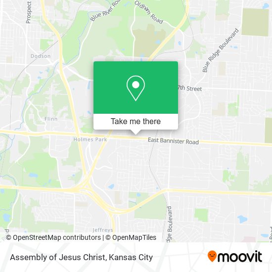 Assembly of Jesus Christ map