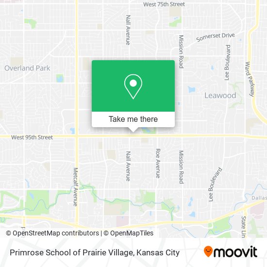 Primrose School of Prairie Village map