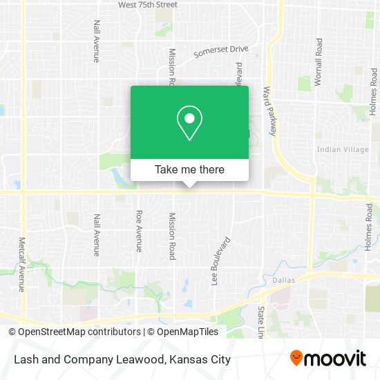 Lash and Company Leawood map