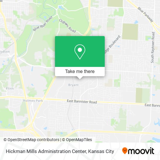 Hickman Mills Administration Center map