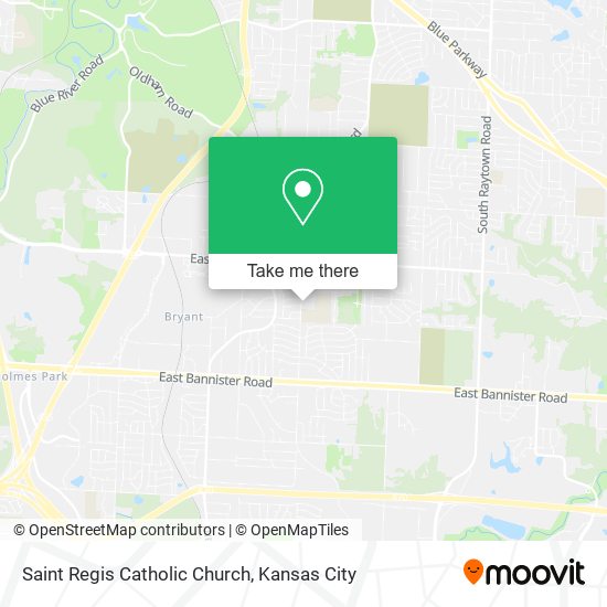 Saint Regis Catholic Church map