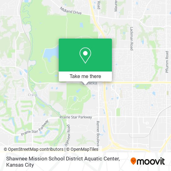 Shawnee Mission School District Aquatic Center map