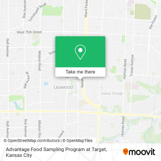 Mapa de Advantage Food Sampling Program at Target