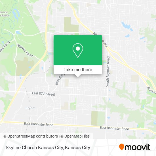 Skyline Church Kansas City map