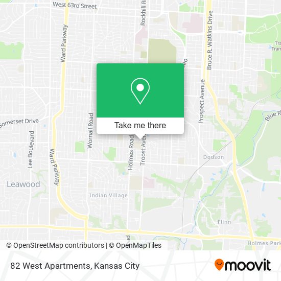 82 West Apartments map