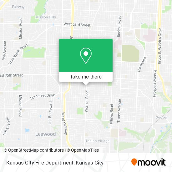 Kansas City Fire Department map