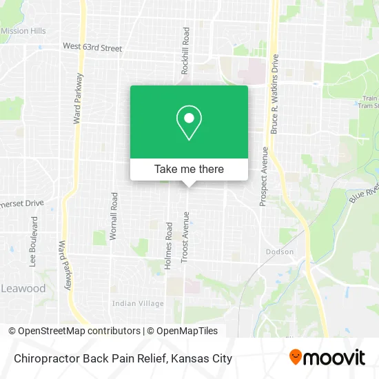 Chiropractor Back Pain Relief map