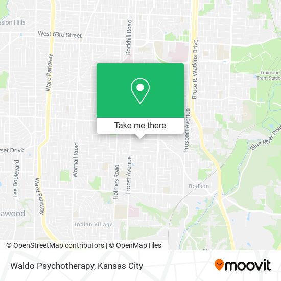 Waldo Psychotherapy map