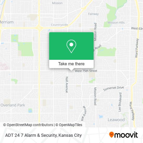 ADT 24 7 Alarm & Security map