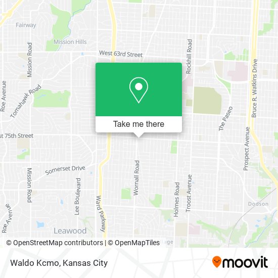 Waldo Kcmo map