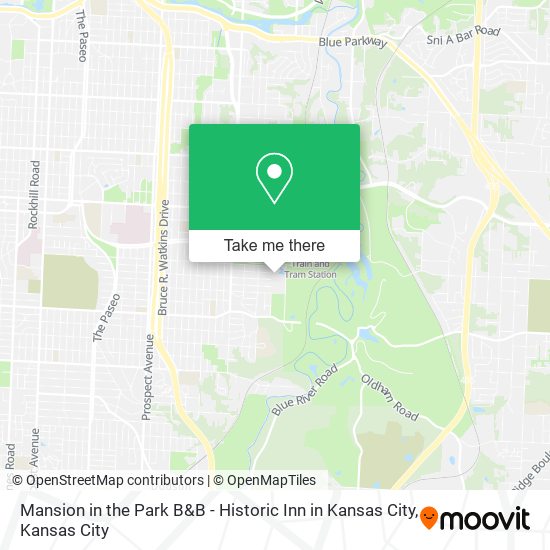 Mansion in the Park B&B - Historic Inn in Kansas City map