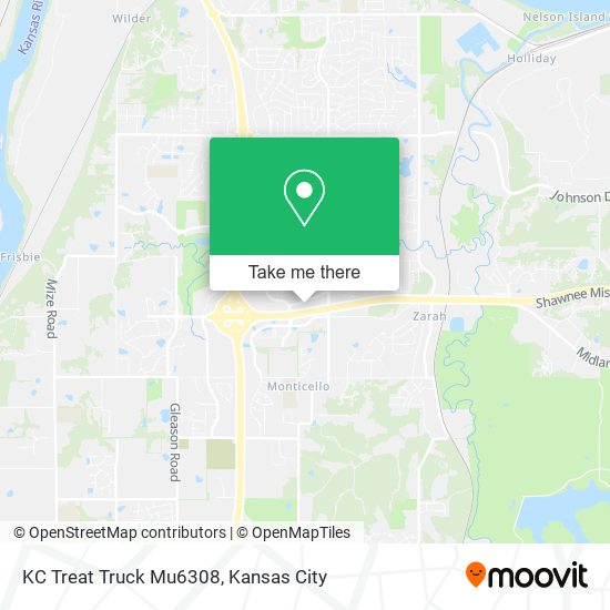 Mapa de KC Treat Truck Mu6308