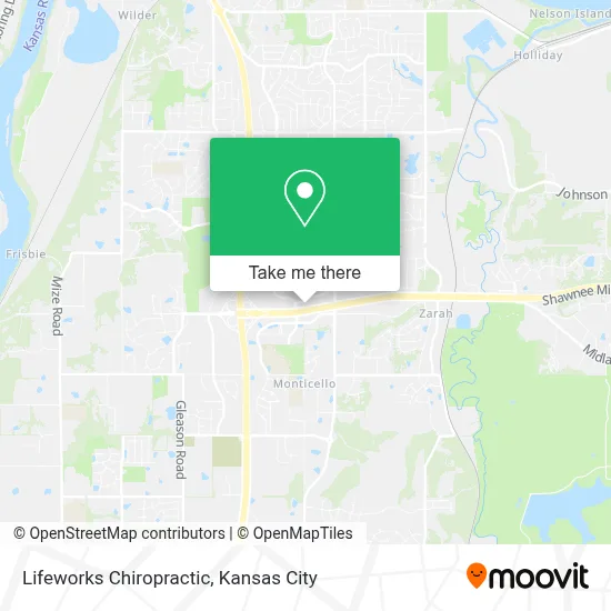 Lifeworks Chiropractic map