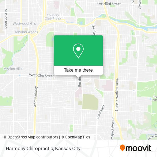 Harmony Chiropractic map