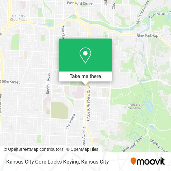 Mapa de Kansas City Core Locks Keying