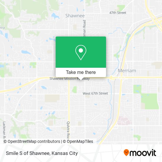 Smile S of Shawnee map