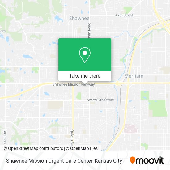 Shawnee Mission Urgent Care Center map