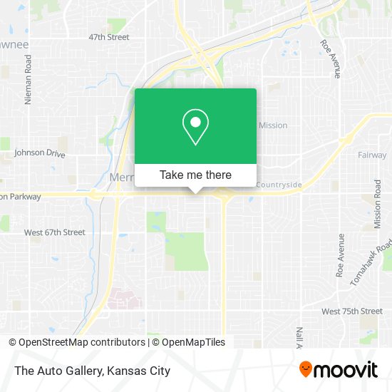 The Auto Gallery map