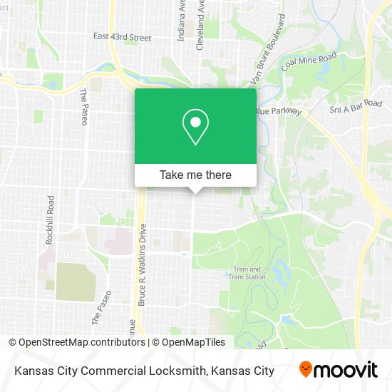 Mapa de Kansas City Commercial Locksmith