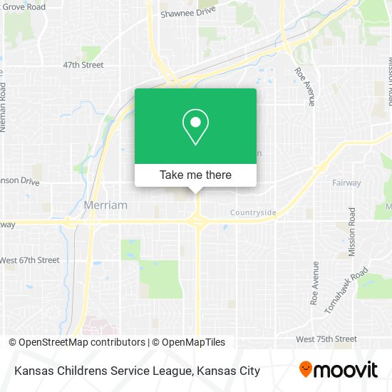 Kansas Childrens Service League map