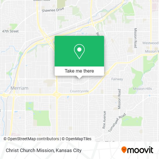 Christ Church Mission map