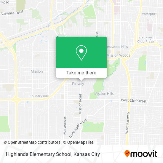 Highlands Elementary School map