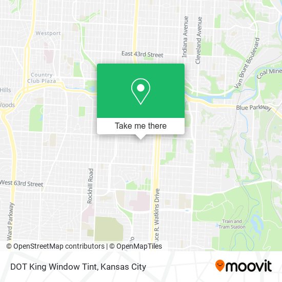 DOT King Window Tint map