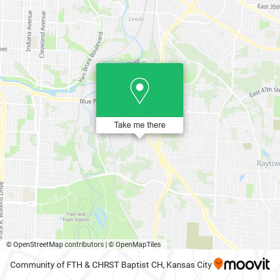 Community of FTH & CHRST Baptist CH map