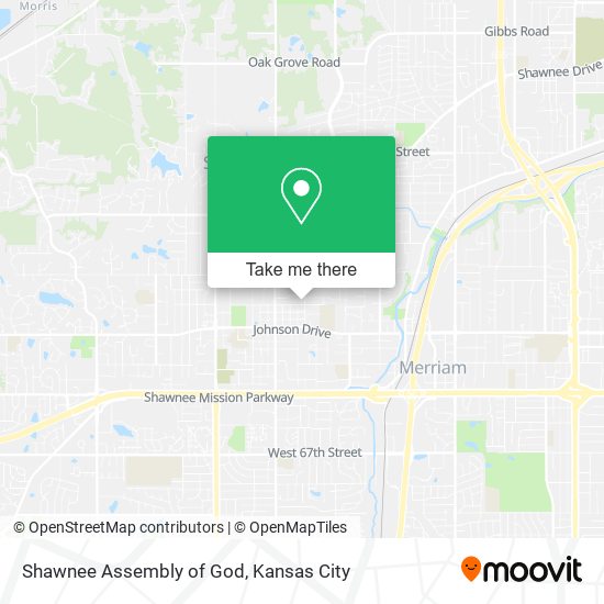 Mapa de Shawnee Assembly of God