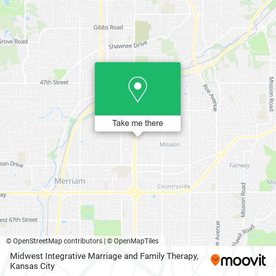 Mapa de Midwest Integrative Marriage and Family Therapy